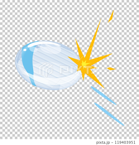 弾かれたおはじきが飛ぶイラスト 弾かれたおはじきが飛ぶイラスト 119403951