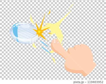 手指玩Ohajiki的插圖 119403952