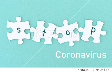 coronavirus jigsaw puzzle 119404177