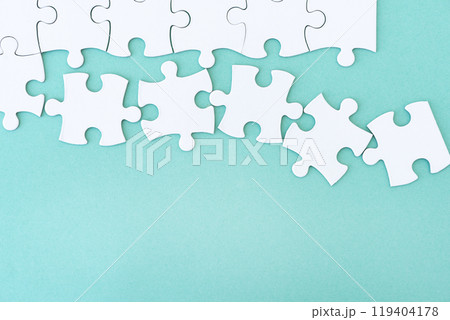 Close up view of mockup puzzle 119404178