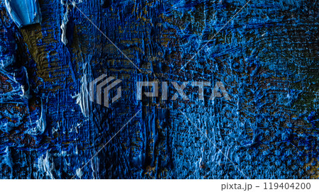 Canvas with blue pain 119404200