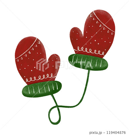 Christmas gloves 119404876