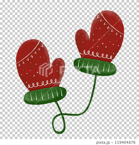 Christmas gloves 119404876