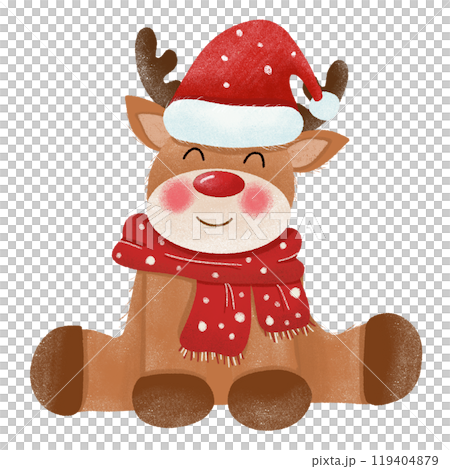 christmas, reindeer, vector 119404879