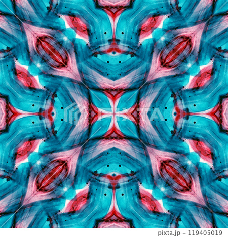 Watercolor Blue Abstract Texture Seamless Pattern 119405019