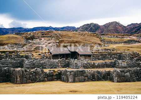huge stone walls of Sacsayhuaman 119405224