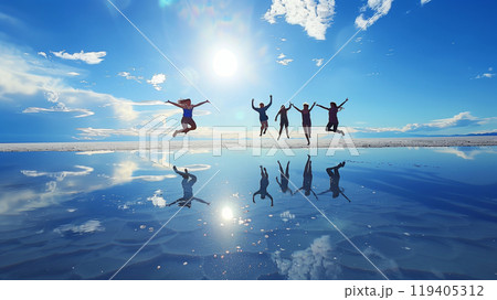 ウユニ塩湖 119405312