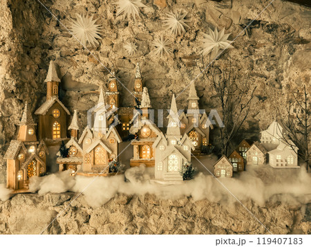 The Snowy Christmas City Miniature  119407183