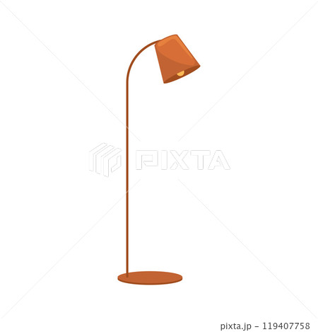 Desk lamp with a minimalist design for interior, Vector 119407758