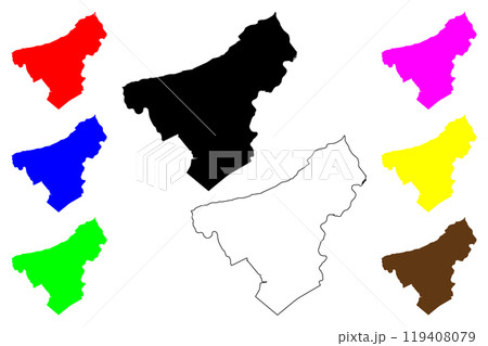 Northampton County, Commonwealth of Pennsylvania (U.S. county, United States of America, USA, U.S., US) map vector illustration, scribble sketch Northampton map 119408079