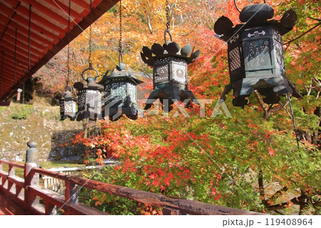 奈良の桜と紅葉の名所談山神社 119408964