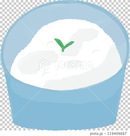 ヨーグルトの手描きイラスト 119409887