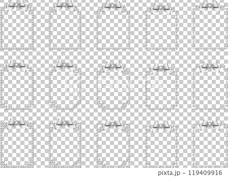 パール、石、リボン2銀2 119409916