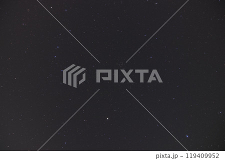 冬の星空　北斗七星と春の大円弧 119409952