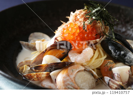 魚介類を使ったパスタ 119410757