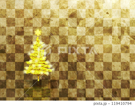 雪と黄金のクリスマスツリー 雪と黄金のクリスマスツリー 119410794