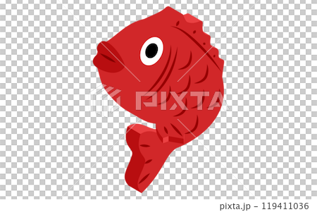 Sea bream for New Year's decoration, isometric icon 119411036