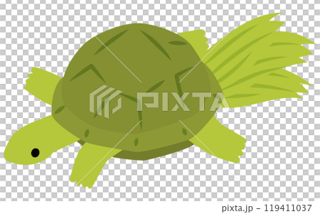 New Year's decoration turtle, isometric icon 119411037
