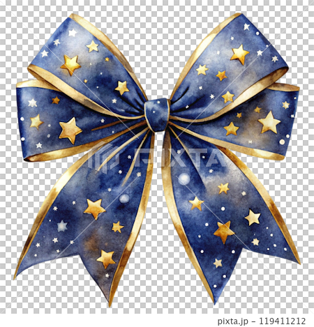 Christmas Day Elements Bow  Clipart Watercolor  119411212