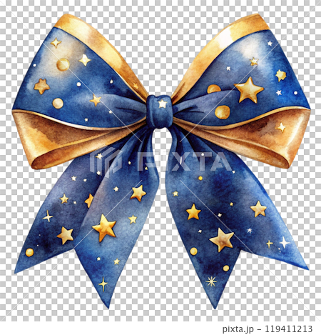 Christmas Day Elements Bow  Clipart Watercolor  119411213