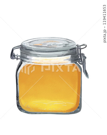 はちみつ（保存瓶）ラベルなし 119411653