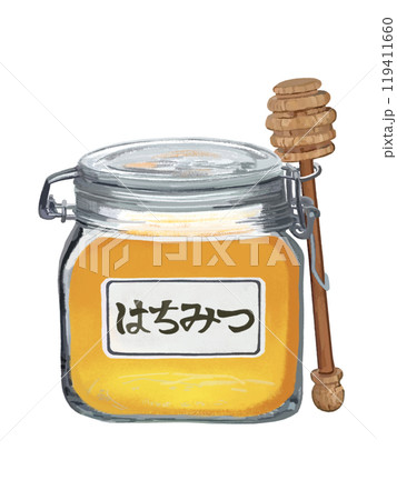 はちみつ（保存瓶）ハニーディッパー付き 119411660