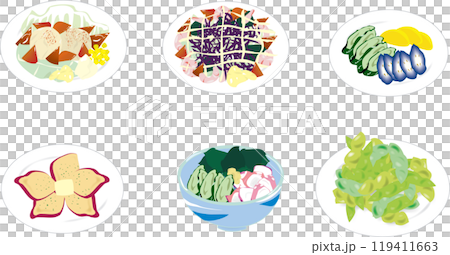 各種沙拉 各種沙拉 119411663