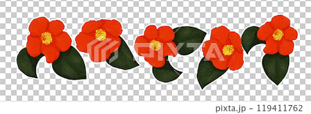 椿のイラスト素材 119411762