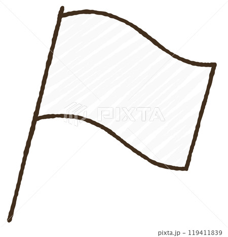 シンプルな旗のイラスト シンプルな旗のイラスト 119411839