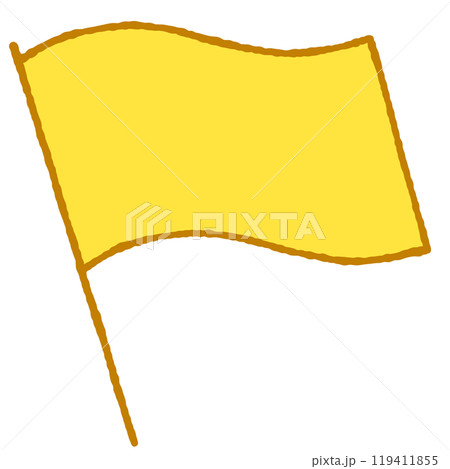 シンプルな旗のイラスト シンプルな旗のイラスト 119411855
