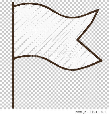 簡單的旗幟插圖 119411897