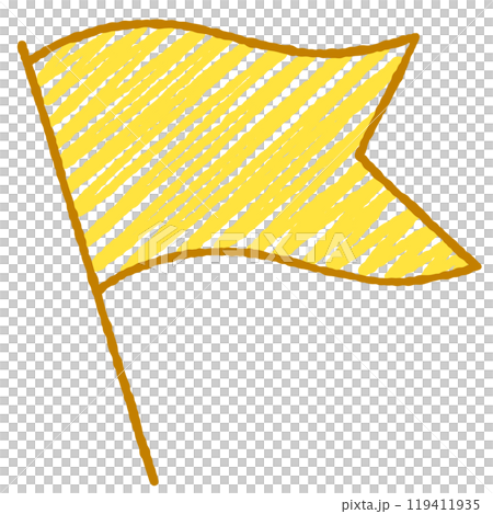 簡單的旗幟插圖 119411935