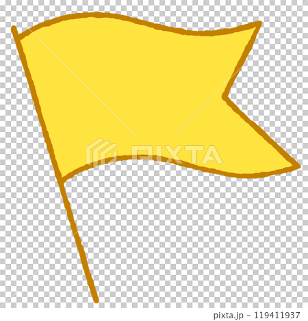 簡單的旗幟插圖 119411937