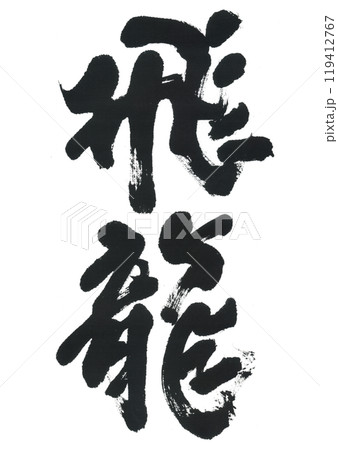 筆文字　飛龍　ひりゅう 119412767
