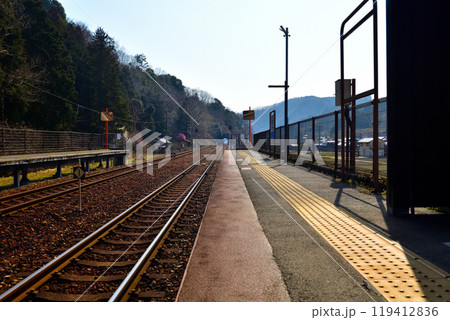 兵庫県佐用郡佐用町平福　智頭急行智頭線の平福駅 119412836