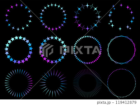 フレーム素材セット_ホログラム フレーム素材セット_ホログラム 119412879