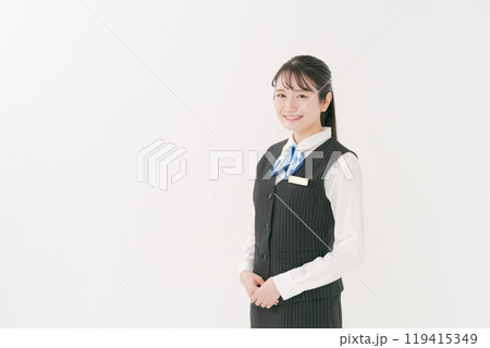会社の制服を着た女性 会社の制服を着た女性 119415349