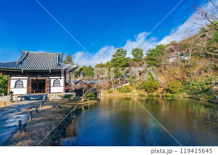 京都市　高台寺の開山堂と臥龍廊 119415645