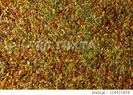 Vibrant and Colored Vegetable Seasoning Mix Vibrant and Colored Vegetable Seasoning Mix 119415929