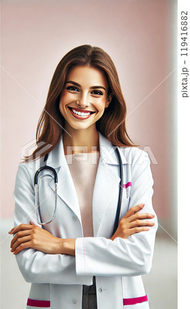 美しく朗らかな30代美人医師 美しく朗らかな30代美人医師 119416882