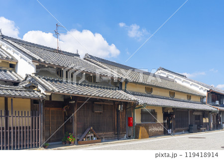 奈良明日香村 岡の古い街並み 岡寺門前町 奈良明日香村 岡の古い街並み 岡寺門前町 119418914