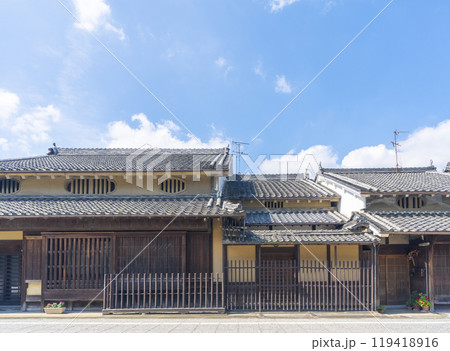 奈良明日香村　岡の古い街並み　岡寺門前町 119418916