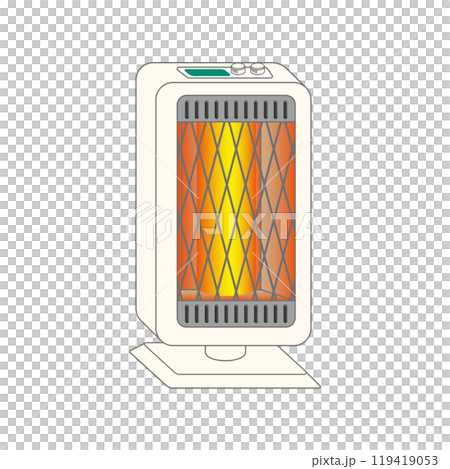 電気ヒーターのシンプルなイラスト 119419053