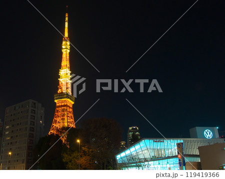 東京タワー夜景 都市景観(2023年12月) 東京タワー夜景 都市景観(2023年12月) 119419366