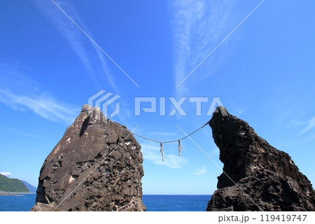 鹿岡の夫婦岩 室戸ジオパーク (四国 高知県) 鹿岡の夫婦岩 室戸ジオパーク (四国 高知県) 119419747