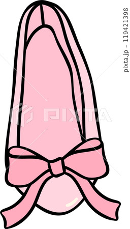 Girly things Ballet Coquette pink one flat shoe Girly things Ballet Coquette pink one flat shoe 119421398