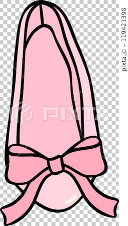 Girly things Ballet Coquette pink one flat shoe Girly things Ballet Coquette pink one flat shoe 119421398