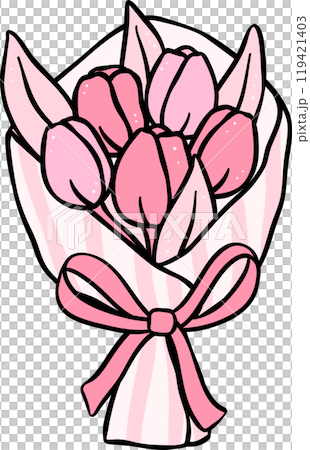 Girly things tulips bouquet Coquette pink flower Girly things tulips bouquet Coquette pink flower 119421403