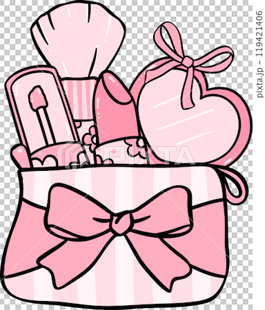 Girly things Cosmetic pouch bag Coquette pink 119421406