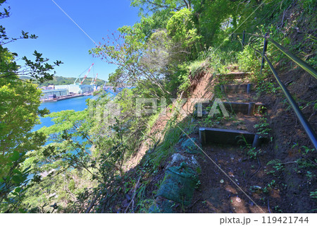 愛媛県今治市波止浜沖 村上水軍の来島城 愛媛県今治市波止浜沖 村上水軍の来島城 119421744